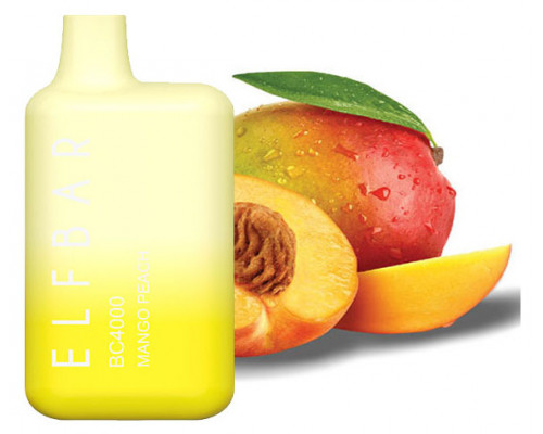 Одноразова Pod система Elf Bar BC4000 Mango Peach 50 мг 650 мАг