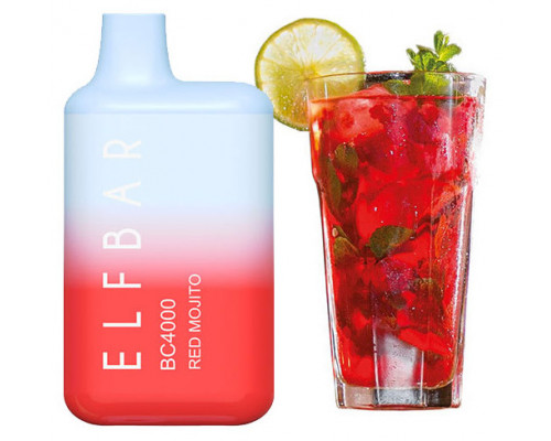 Одноразова Pod система Elf Bar BC4000 Red Mojito 50 мг 650 мАг