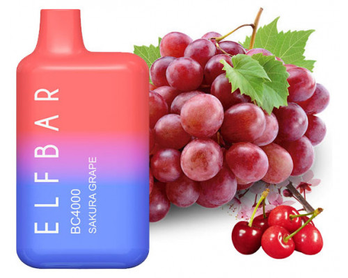 Одноразова Pod система Elf Bar BC4000 Sakura Grape 50 мг 650 мАг