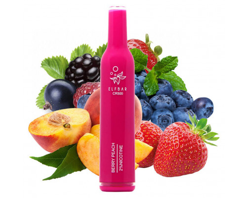 Одноразова Pod система Elf Bar CR500 Berry Peach 20 мг 400 мАг