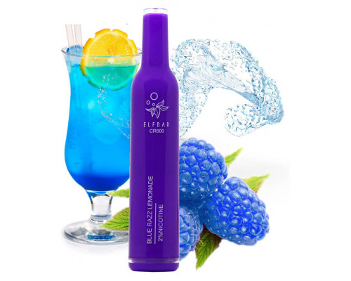 Одноразова Pod система Elf Bar CR500 Blue Razz Lemonade 20 мг 400 мАг