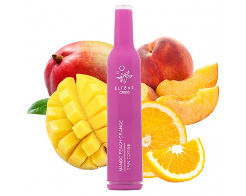 Одноразова Pod система Elf Bar CR500 Mango Peach Orange 20 мг 400 мАг