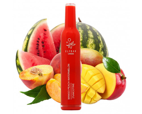 Одноразова Pod система Elf Bar CR500 Mango Peach Watermelon 20 мг 400 мАг