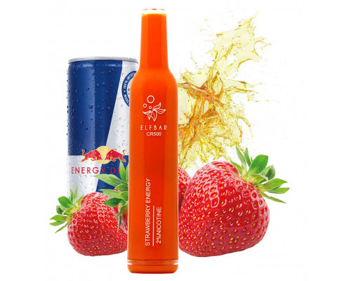 Одноразова Pod система Elf Bar CR500 Strawberry Energy 20 мг 400 мАг