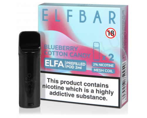 Заправлений картридж Elf Bar ELFA 4 мл Blueberry Cotton Candy