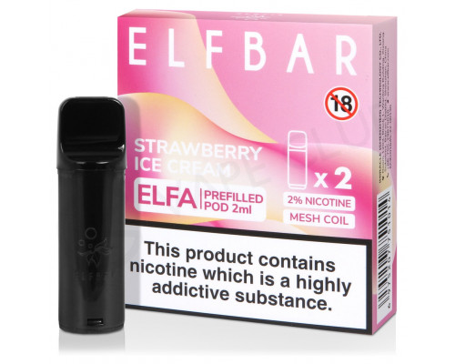 Заправлений картридж Elf Bar ELFA 4 мл Strawberry Ice Cream