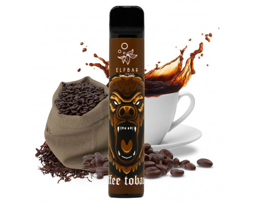 Одноразовая Pod система Elf Bar Lux 1500 Coffee Tobacco 50 мг 850 мАч