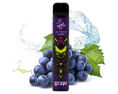 Одноразовая Pod система Elf Bar Lux 1500 Grape 50 мг 850 мАч