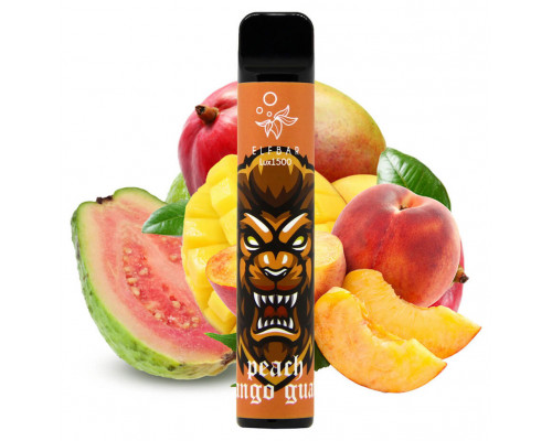 Одноразовая Pod система Elf Bar Lux 1500 Peach Mango Guava 50 мг 850 мАч