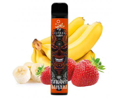 Одноразовая Pod система Elf Bar Lux 1500 Strawberry Banana 50 мг 850 мАч