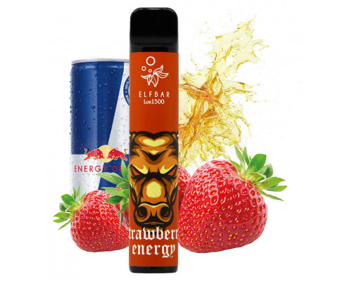 Одноразовая Pod система Elf Bar Lux 1500 Strawberry Energy 50 мг 850 мАч