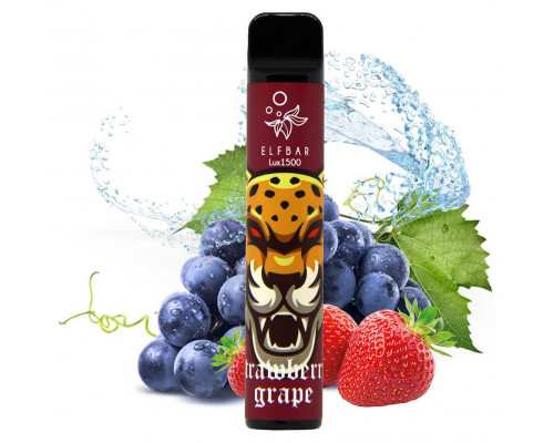 Одноразова Pod система Elf Bar Lux 1500 Strawberry Grape 50 мг 850 мАг