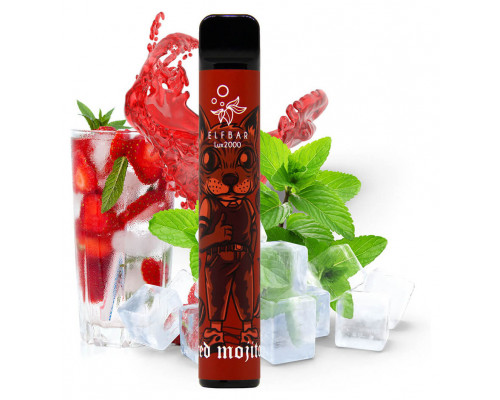 Одноразова Pod система Elf Bar Lux 2000 Red Mojito 50 мг 1200 мАг