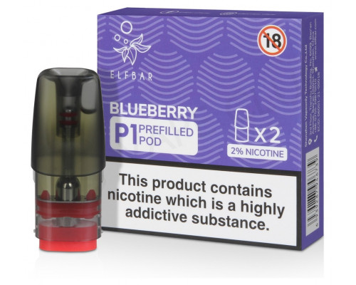 Заправлений картридж Elf Bar P1 2.0 Мл 1.2 Ом Blueberry