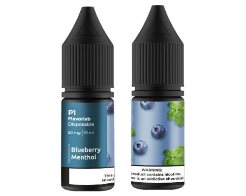 Сольова рідина Flavorlab P1 Blueberry Menthol 50 мг 10 мл