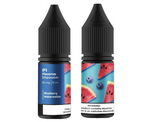 Сольова рідина Flavorlab P1 Salt Blueberry Watermelon 50 мг 10 мл