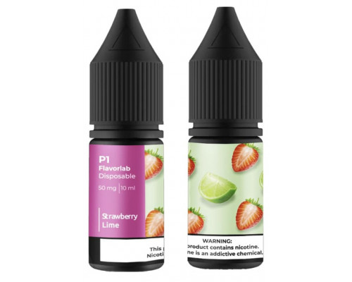 Сольова рідина Flavorlab P1 Salt Strawberry Lime 50 мг 10 мл