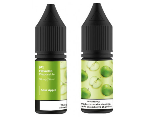 Сольова рідина Flavorlab P1 Sour Apple 50 мг 10 мл