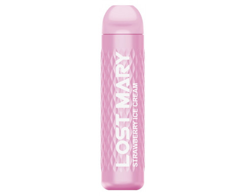 Одноразова Pod система Lost Mary 3000 Standard Strawberry Ice Cream 50 мг 1250 мАг