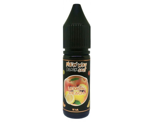 Сольова рідина New Way Salt Black Lemon Peach 25 мг 15 мл