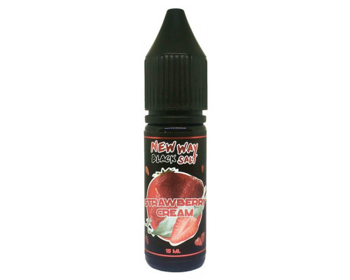 Сольова рідина New Way Salt Black Strawberry Cream 25 мг 15 мл