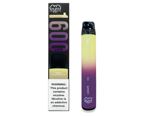 Одноразовая Pod система Puff XXL 1600 Grape 50 мг 1200 мАч