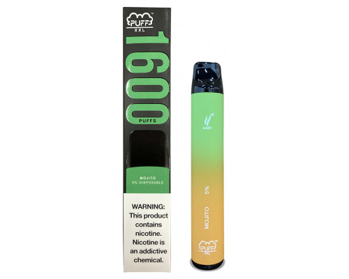 Одноразова Pod система Puff XXL 1600 Mojito 50 мг 1200 мАг
