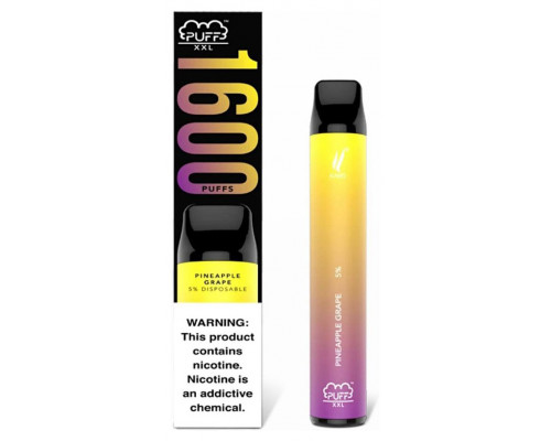 Одноразовая Pod система Puff XXL 1600 Pineapple Grape 50 мг 1200 мАч