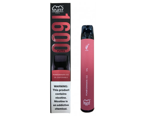 Одноразова Pod система Puff XXL 1600 Pomegranate Ice 50 мг 1200 мАг