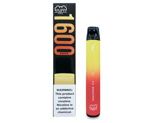 Одноразова Pod система Puff XXL 1600 Tangerine Ice 50 мг 1200 мАг