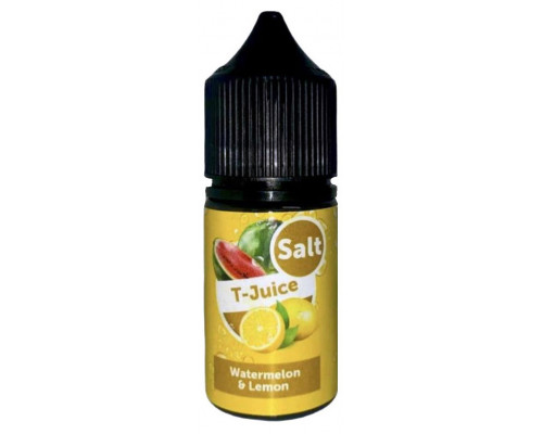 Сольова рідина T-Juice Salt Watermelon & Lemon 50 мг 30 мл