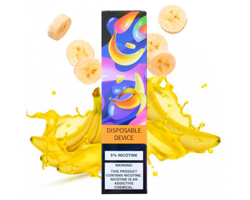 Одноразовая Pod система ZeeZee 1500 Banana 50 мг 850 мАч