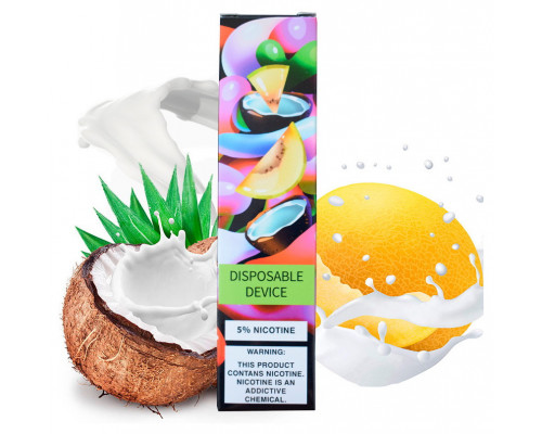 Одноразовая Pod система ZeeZee 1500 Coconut Melon 50 мг 850 мАч