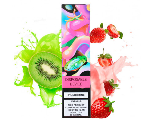 Одноразовая Pod система ZeeZee 1500 Strawberry Kiwi 50 мг 850 мАч