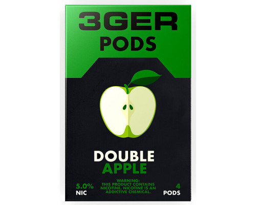 Заправленный картридж 3Ger Pods Cartridge 50 мг 1 мл 4 шт Double Apple