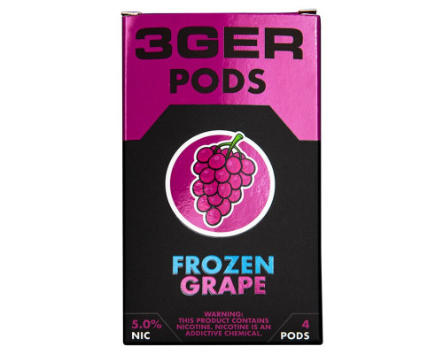 Заправленный картридж 3Ger Pods Cartridge 50 мг 1 мл 4 шт Frozen Grape