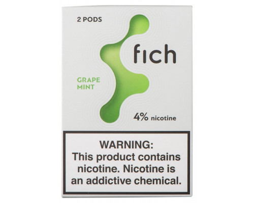Заправлений картридж Fich Pods Cartridge 40 мг 0.8 мл 2 шт Grape Mint