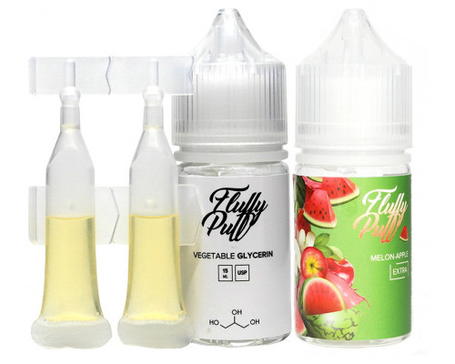 Набір для рідини Fluffy Puff Salt Melon Apple 50 мг 30 мл