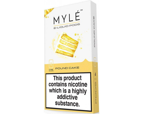 Заправленный картридж MYLE Pods Cartridge 50 мг 0.9 мл 4 шт Pound Cake
