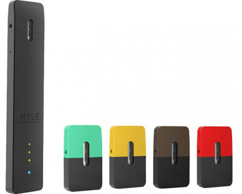 POD система MYLE Starter Kit комплект 4 картриджі 50 мг Black