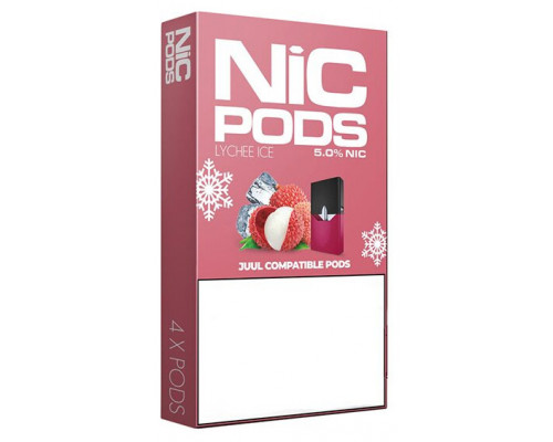 Заправленный картридж Nic Pods Cartridge 50 мг 0.7 мл 4 шт Lychee Ice