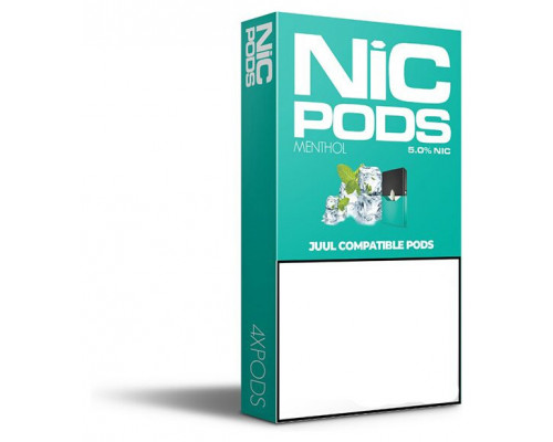Заправленный картридж Nic Pods Cartridge 50 мг 0.7 мл 4 шт Menthol