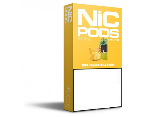 Заправленный картридж Nic Pods Cartridge 50 мг 0.7 мл 4 шт Pineapple