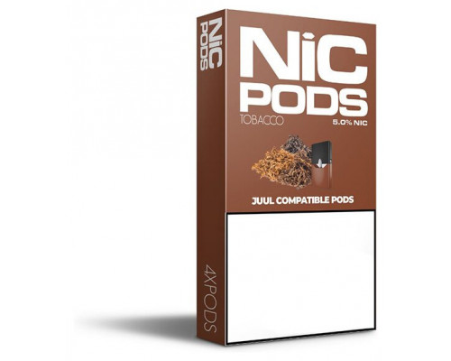 Заправленный картридж Nic Pods Cartridge 50 мг 0.7 мл 4 шт Tobacco