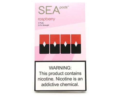 Заправленный картридж SEA Pods Cartridge 50 мг 1 мл 4 шт Raspberry