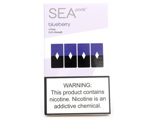 Заправленный картридж SEA Pods Cartridge 50 мг 1 мл 4 шт Bluberry